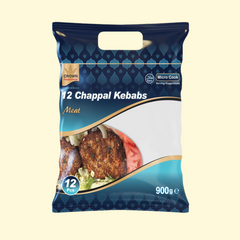 Crown Food Meat Chappal Kebabs 12Pcs 900g