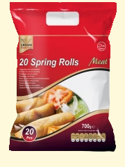 Crown Foods 20 Spring Rolls 700g