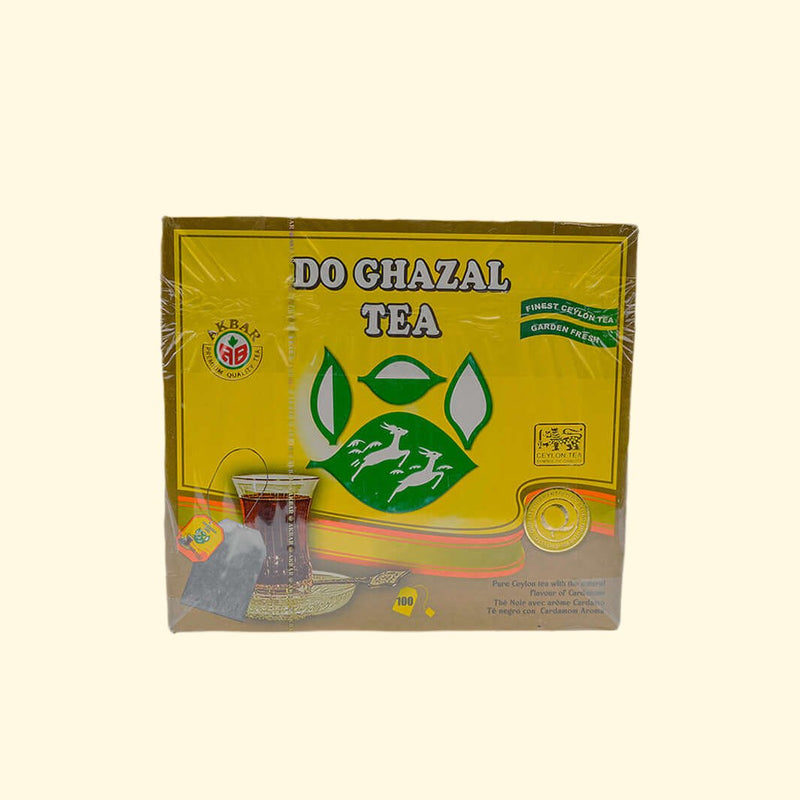 Akbar Do Ghazal Pure Ceylon Tea (Cardamom Flavour) 100 Tea Bags MD-Store