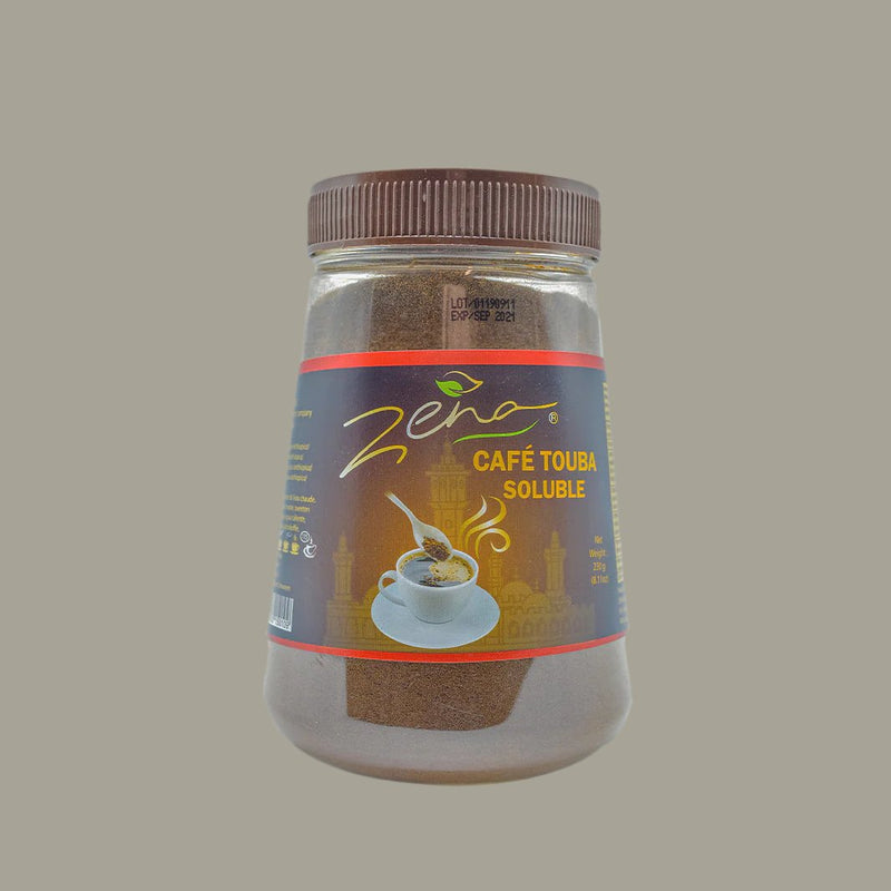 Brew up a cup of exotic flavor with Zena Cafe Touba! This 230g soluble coffee brings the taste of West Africa to your kitchen with its distinct spicy-smoky aroma and bold taste. Perfect for spicing up any coffee break! Let Zena Cafe Touba take you on a flavor adventure.