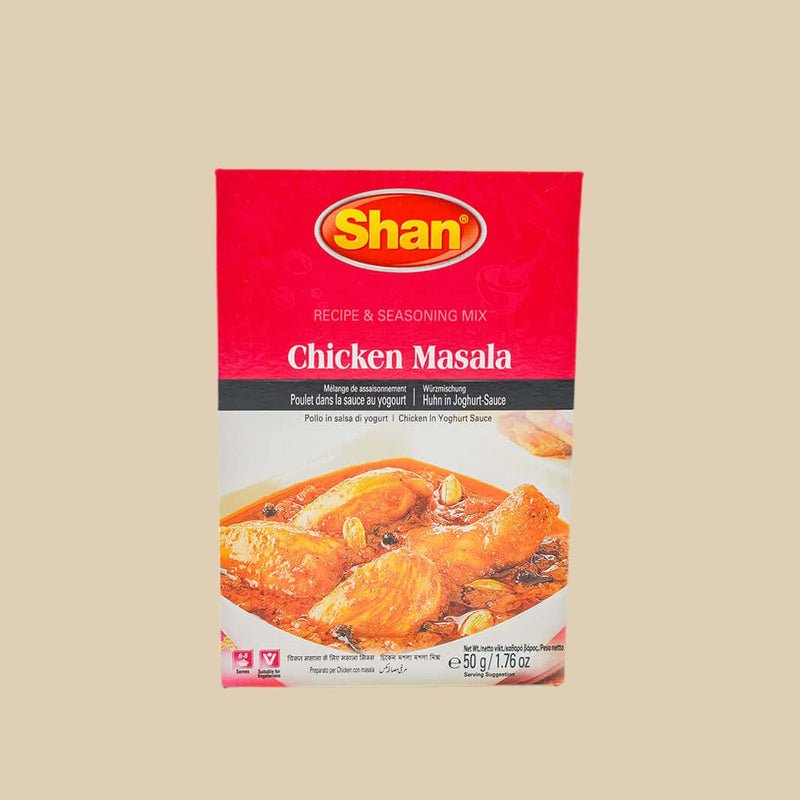 Make your next meal easy and flavorful with Shan Chicken Masala 50g. This mix of spices gives you all the taste of a traditional homemade meal without the hassle of making it from scratch. This packet of spices will quickly transform your next dish, bringing out the natural flavors of the ingredients for a truly delicious experience.