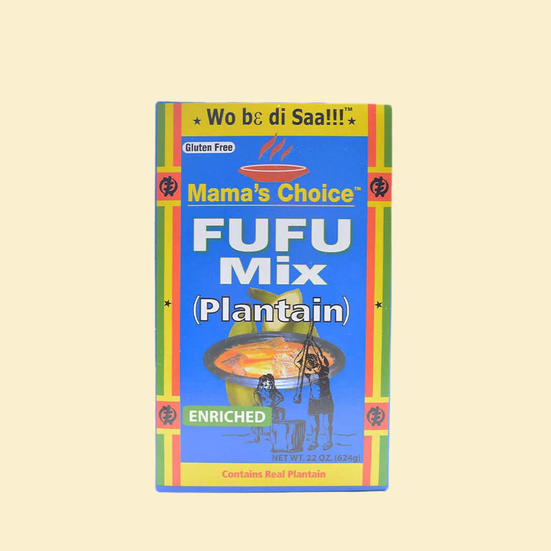 Are you looking for the perfect way to enjoy fufu? Mama's Choice Fufu Mix Plantain 624g has got you covered! Delight in delicious plantains with this easy-to-use mix -- you'll be glad you made Mama's Choice! 