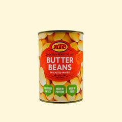 Treat your taste buds to the buttery goodness of KTC's Butter Beans in Salted Water! This 400g can packs a serious flavor punch, perfect for adding some sass to your favorite recipes. Trust us, it's the bean to be seen! (Psst... salted water not included!)