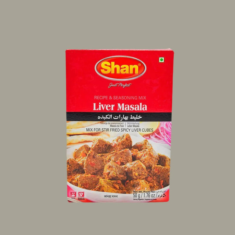 Add a unique flavor to your liver dishes with Shan Liver Masala. This 50g blend of aromatic spices captures the flavor of a traditional liver dish without any unhealthy additives. Perfect for adding a tasty kick to your favorite dishes.