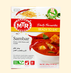 Savor the authentic South Indian flavor of MTR Sambar - Ready to Eat! This ready-made sambar mix is packed with nourishing and delicious ingredients that will make your meal extra special. Enjoy a taste of boldness and adventure with every bite!