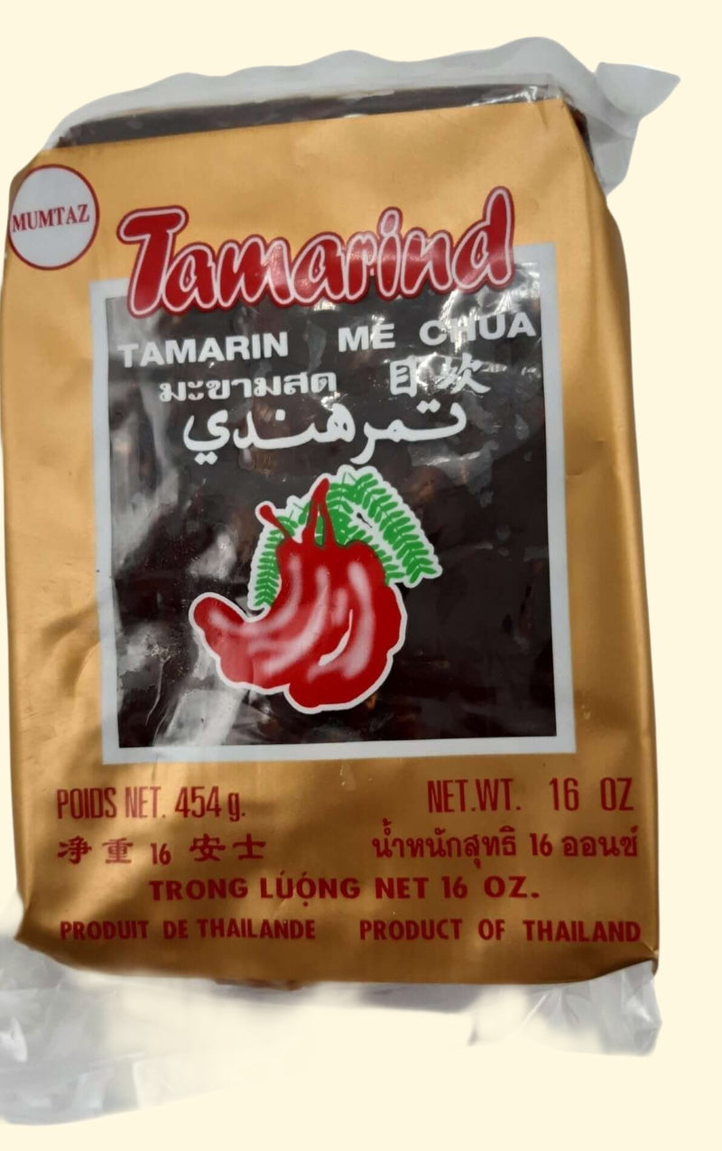 Taste the bold, sweet-tart flavor of Mumtaz Tamarind! Each 454g package contains the tangy treat that's great for snacks, sauces, and flavoring dishes. Enjoy a taste that's sure to thrill your taste buds and take your taste experience to the next level!