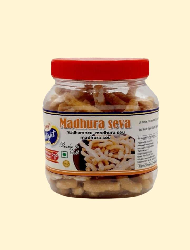 Indulge in the sweet delight of Tony's Delight Madhura Seva! This 250g box of crunchy Indian sweet snacks is perfect for your next snack attack or to share with friends. Forget about ordinary sweets and go on a delectable adventure with Tony's Delight!