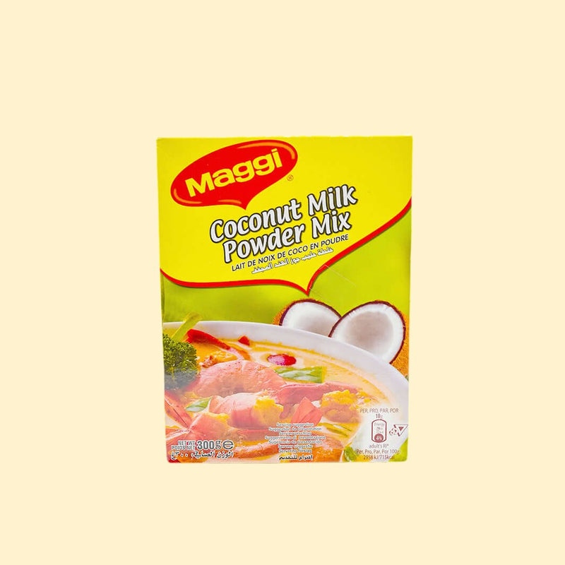 Elevate your cooking game with Maggi Coconut Milk Powder Mix! This 300g pack is a delicious addition to any dish - just add your own ingredients for a creamy and flavorful cookout. Coconut milk powder mix from Maggi is sure to bring blah to aha in every bite!