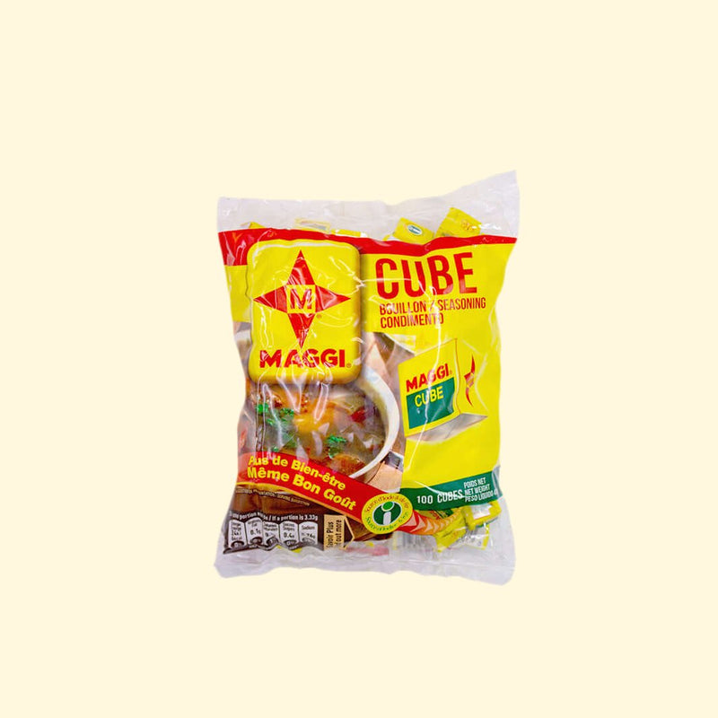  Add some flavor to your food with Maggi Cubes! 400g of our all-seasoning cubes will have you cooking like a pro - no sweat! (Plus, it's easier to store than that full jar of herbs in your cupboard.) Enjoy superior spices, every time!