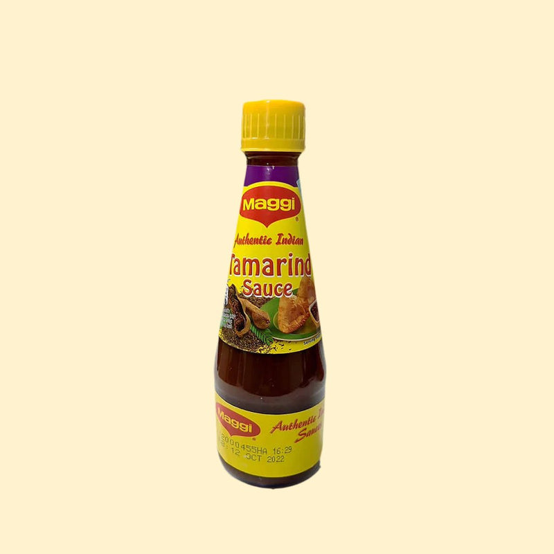 Indulge in an instant flavor explosion with Maggi Tamarind Sauce's 425g of tangy tamarind goodness! Bring a unique, exotic taste to your favorite dishes - and use it as a marinade, dressing, or dip - for a tantalizing treat that'll make your taste buds sing. Yippee tamarind!!!!!