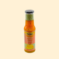 Introducing Tooba Mango Achari Sauce - the difference that packs a punch! This delicious sauce is packed full of flavor, combining sweet mango with the perfect blend of fragrant Achari spices. Add some kick to your cooking and give your taste buds something to remember! 300g of zesty zing!