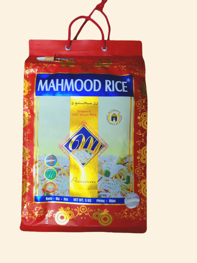 Mehmood Rice Basmati Sella - 1121 is a premium long grain rice that adds flavor to any dish. Its nutty flavor and fluffy texture comes from the 1121 variety of basmati rice, which has a longer grain size than other varieties. This rice makes a perfect addition to any meal.