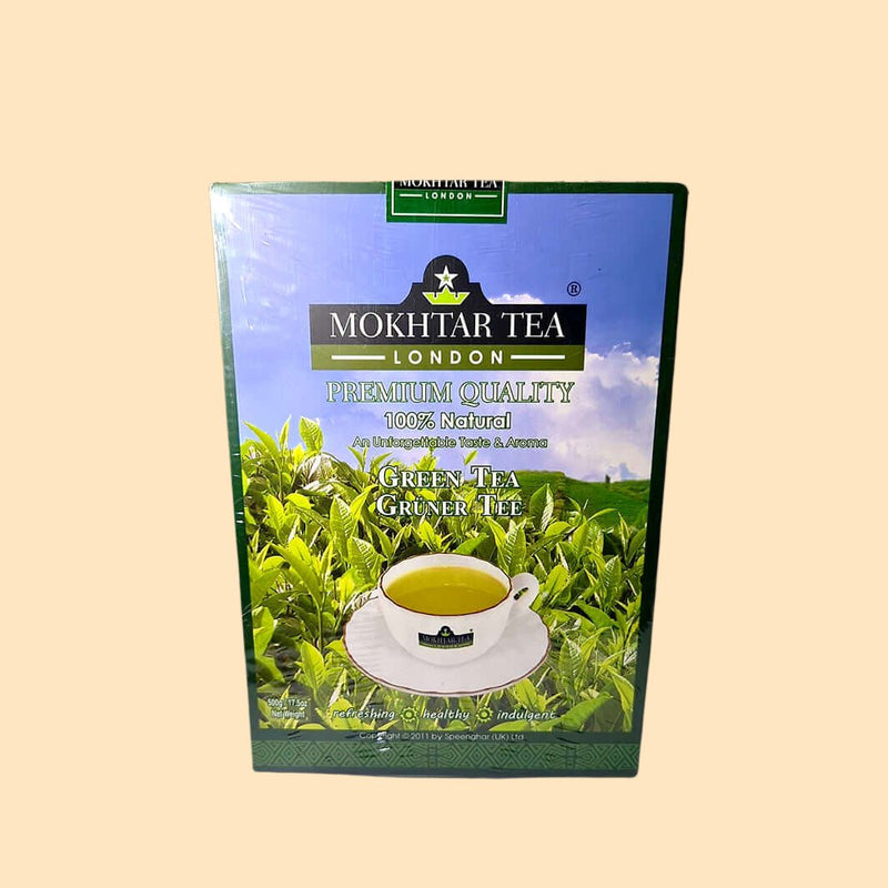 Feel the power of Mokhtar Green Tea! With 500g of natural goodness in every bag, you won't be missing out on that sought-after caffeine hit. Get your daily dose of energy without any of the guilt - it's green tea after all!