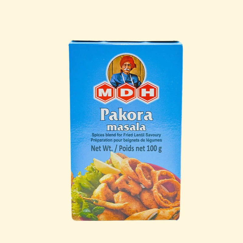 Get classic flavor in every bite with MDH Pakora Masala! This traditional Spice Blend contains a perfect blend of spices that give your pakoras a hearty and savory flavor. All you need to do is add the mixture to your pakora mix for a delicious and unforgettable pakora snack. Enjoy the flavors of India with MDH Pakora Masala.