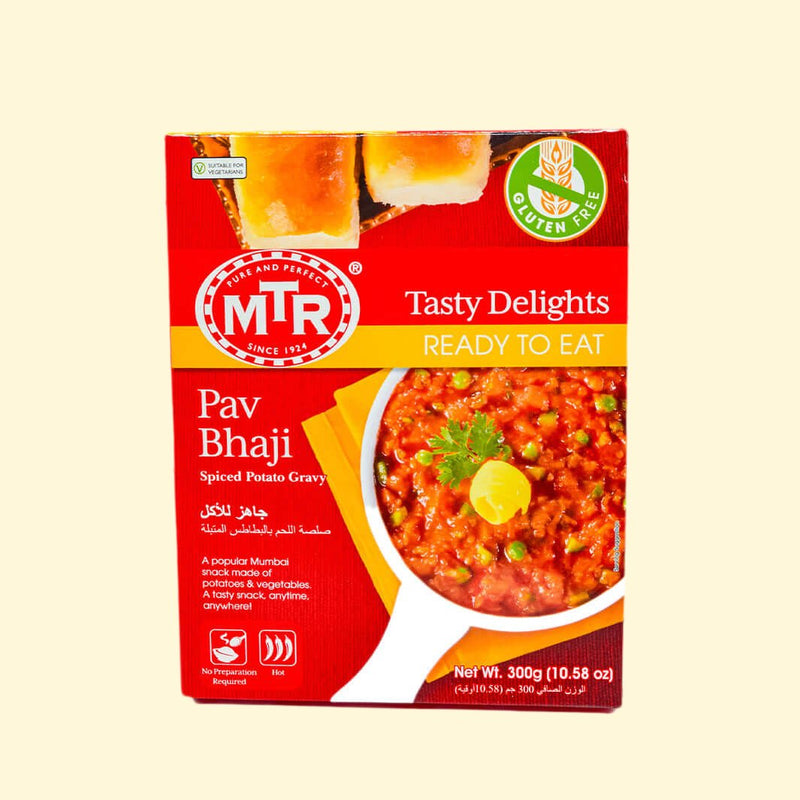 Experience the thrill of traditional Indian flavors with MTR Pav Bhaji 300g! Packed with delicious ingredients, this mix guarantees a classic, savory taste with every bite. Be daring and try it today!