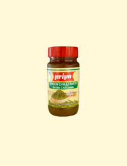 Spice up your life with Priya Green Chilli Paste 300g! Flavorful and fiery, this paste packs a punch of heat with every bite, sure to tantalize your taste buds and make your meals more exciting. Plus, it's easy to take your foodie game to the next level - just a tablespoon or two of this paste is all you need to upgrade your dishes!