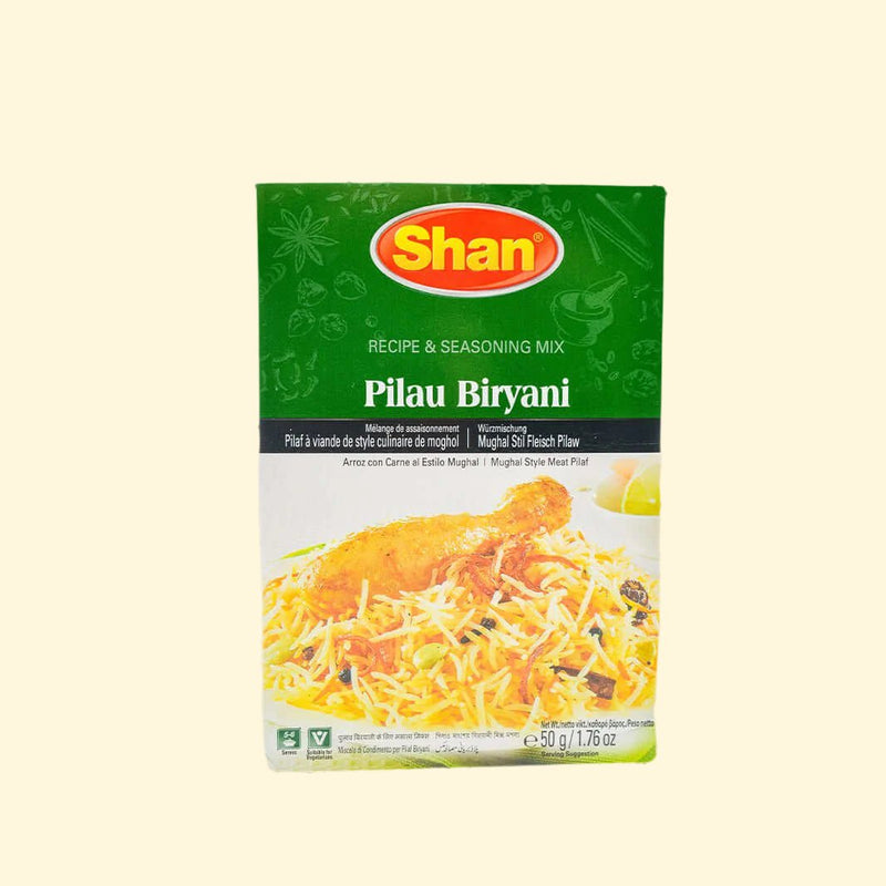 Enjoy the taste of traditional Pakistani cooking with Shan Pilau Biryani 50g. This authentic recipe is made with high-quality ingredients and is sure to fill your plate with the flavor of traditional Pakistani cuisine. The perfect blend of select herbs and spices makes it ideal for adding flavor to your favorite dishes. Try it today!