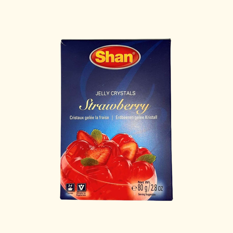 Shan Strawberry Jelly Crystals 80g are a great way to enjoy the sweet taste of strawberry in a convenient and versatile format. These crystals dissolve quickly in hot or cold liquids, offering a delicious way to add berry flavor to your favorite dishes. Perfect for baking, desserts, and more.