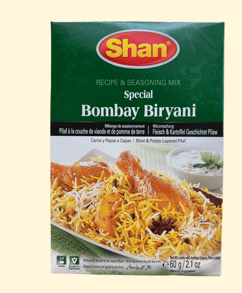 Shan Special Bombay Biryani Masala 60g is the perfect blend of spices to add flavour to your biryani. This masala has a rich, aromatic flavor and fragrance, making it the perfect addition to any Indian-style dish. With Shan's long-standing reputation for quality, this masala will elevate the flavor of any biryani.