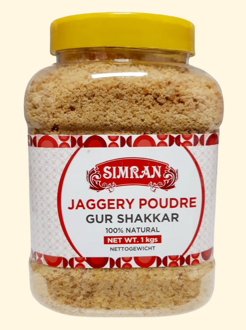 Experience the wholesome sweetness of nature with this 1Kg bag of Simran Jaggery Powder! Crafted with jaggery sourced from rural regions in India, this delectable powder is ideal for baking, tea-making, and your favorite recipes! Get the "sweet"est deal around, and add this tasty, natural treat to your pantry!