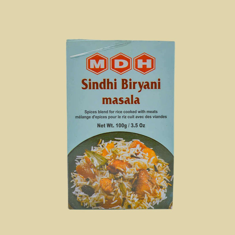 This MDH Sindhi Biryani Masala 100g is the perfect blend of spices to make your biryani flavorful and aromatic. Its specially made for making a Sindhi-style biryani, full of flavors and spices to tantalize your taste buds. Each spice is carefully selected and blended in just the right proportions to give you an authentic, biryani-eating experience.