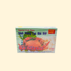 Try 200g of Sa Giang Special Crab Chips for a unique and delicious snack. Made with only premium ingredients, these chips offer a flavor you won't get anywhere else. Perfect as a snack or side dish, enjoy the crunchy and savory seafood flavor of Sa Giang Special Crab Chips.