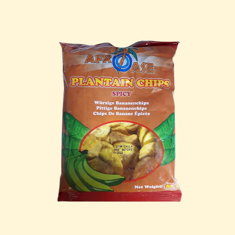 Afroase-Plantain Chips Spicy 80g