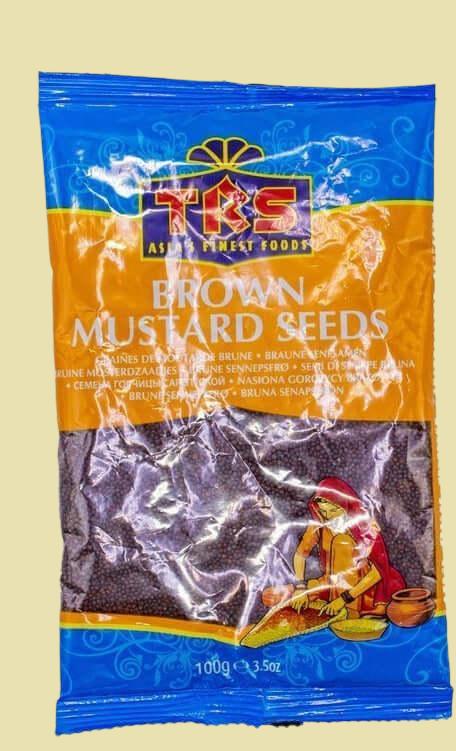 TRS Brown Mustard Seeds add flavour and texture to your favourite dishes. A staple in South Asian cuisine, its high oil content brings intense but mild flavour, and can be used as a condiment or taken as a supplement for health benefits. 400g of pure, organic brown mustard seeds!