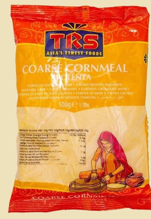 TRS Coarse Cornmeal Polenta 500gEnjoy the delicious, creamy texture of TRS Coarse Cornmeal Polenta 500g! This coarse ground polenta is perfect for making a traditional Italian-style porridge or polenta cakes, and can even be used in baking for a twist of flavor. Get cooking with this versatile pantry staple!