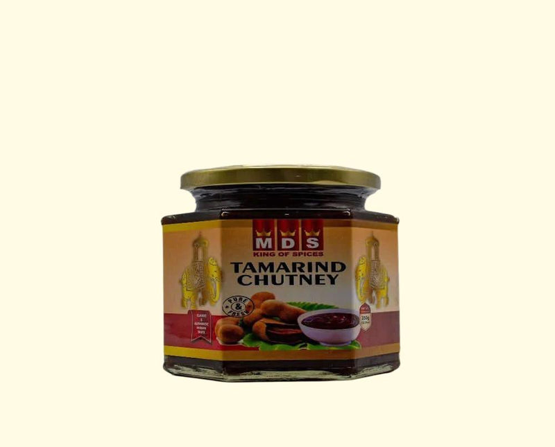 MDS Tamarind Chutney is freshly-made with the highest-quality ingredients and is packed with 350g of pure flavour. This zesty chutney is the perfect condiment for your meals, adding a delicious boost of flavour. Try it today and enjoy the delicious mix of sweet and sour.