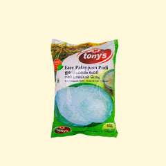 Stop struggling with traditional Palappam-making and try Tony's Easy Palappam Podi! This 1-kilo pack of instant mix will save you time and effort for perfectly fluffy Palappams every time! Get ready to taste palappams from heaven with Tony's! 🤤