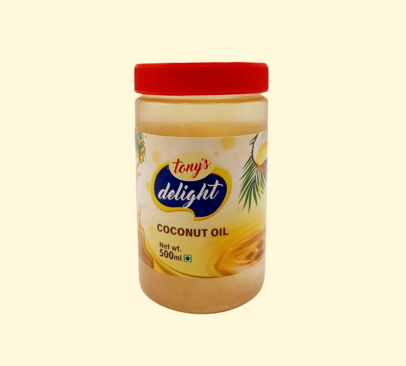 Treat yourself to Tony's Delight! This 500g jar of pure coconut oil will make a delightfully delicious addition to any meal! Use it for baking, roasting, or whatever your heart (and stomach!) desires. Whipped up with a spoonful of joy and a dash of scrumptiousness, Tony's Delight is sure to satisfy your cravings!