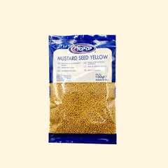  Top Op Mustard Seed Yellow 100g is essential in creating flavorful Indian dishes. This 100g pack provides a robust and pungent flavor to the food it is added to. All the mustard seeds are of the highest quality and sourced from the finest mustard growing regions. Enjoy the ultimate in flavor and texture with this 100g pack of Top Op Mustard Seed Yellow.