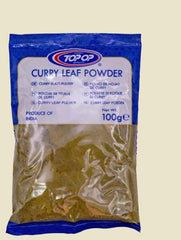 Fill your kitchen with a unique aroma - Top Op Curry Leaf Powder! This 100g bag of flavorful curry powder will have you whipping up delicious, aromatic dishes in no time. Whether you’re treating your taste buds or your nose, this impressive powder will not disappoint!   