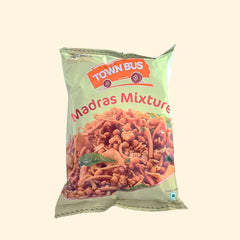 Town Bus Madras Mixture 150g is a savory blend of nuts, seeds, and spices. A crunchy snack perfect for those who like to indulge in a variety of flavors, it's a great source of protein and dietary fiber. A spoonful of this mouth-watering mix makes for a delicious, guilt-free treat.