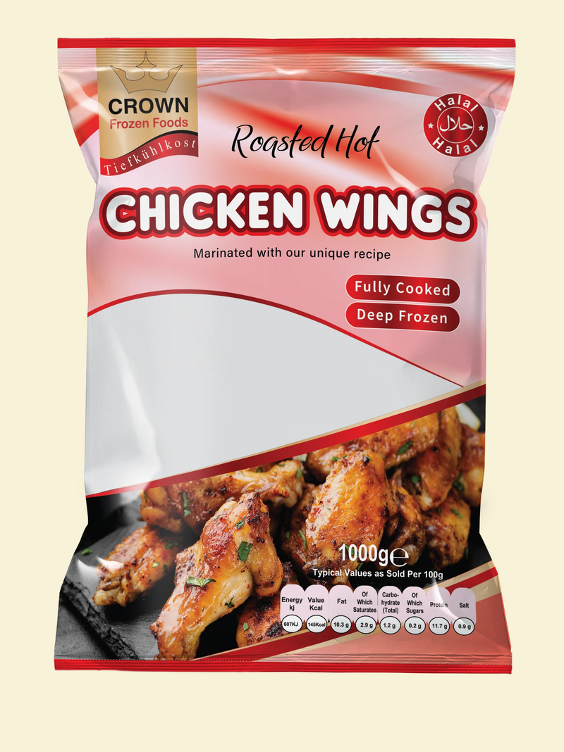 Crown Foods Hot Wings 1Kg