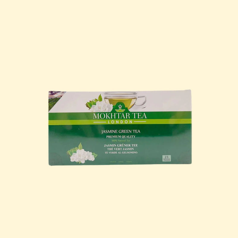 Mokhtar Tea Jasmine Green Tea 25 Tea Bags - 50g