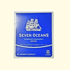 Seven Oceans (Standard Emergency Ration) Emergency Food provides up to 2200 calories of nutrition for emergency situations. The food is lightweight and compact, easy to store and carry in case of emergency. It is nutritionally balanced, with a shelf life of up to 5 years. All ingredients are free from harmful substances and allergens. This product is suitable for all ages and can be used in various situations.