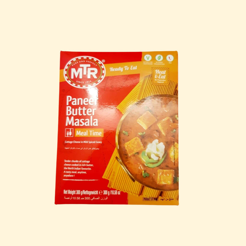 Experience delicious, rich flavors with MTR Paneer Butter Masala. This unique dish is sure to be an adventure, uncovering layers of flavor as you savor it! Make your dinner table come alive with a dazzling feast. Try MTR Paneer Butter Masala today!