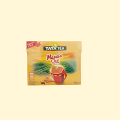 Brew yourself an adventure with Tata Tea Masala Chai - the exotic blend of select tea and flavorful spices like cardamom, cinnamon, cloves and ginger. Indulge in its invigorating aroma and full-bodied taste for a special experience. Start a flavorful journey today!