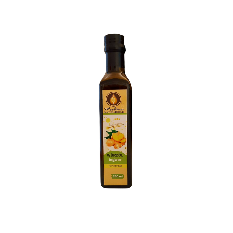 Spice up your meals with Mevlana's Spice Oil Ginger! This delightful oil packs a strong, spicy punch that's sure to awaken your taste buds. Drizzle some onto your favorite dishes to take them to the next level - your culinary (mis)adventures are just heating up!